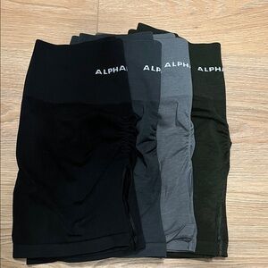 Alphalete Women's Athletic Shorts - Black, Gray, Dark Green
